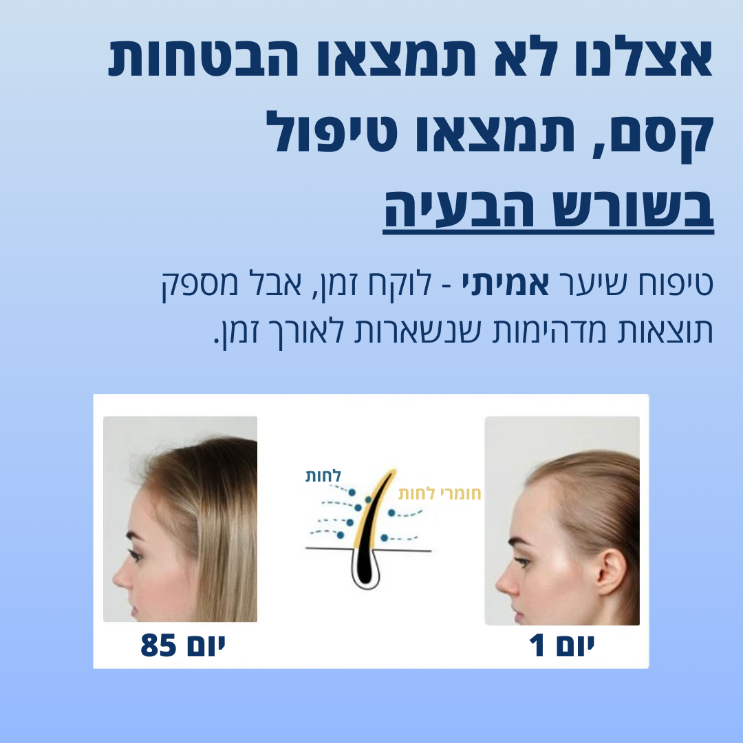 סרום טבעי לצמיחת שיער - דקה ביום