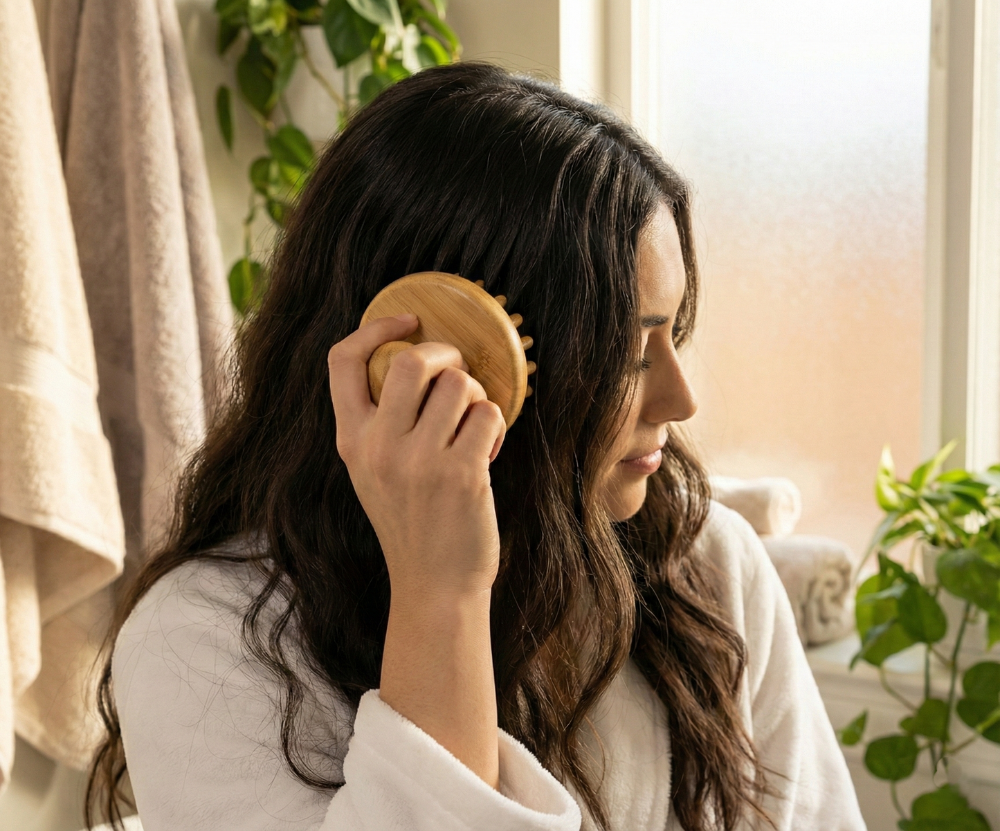 מעסה קרקפת במבוק - להמרצת זרימת הדם